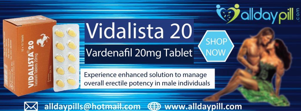 Vidalista 20: Good remedy for men to treat ED